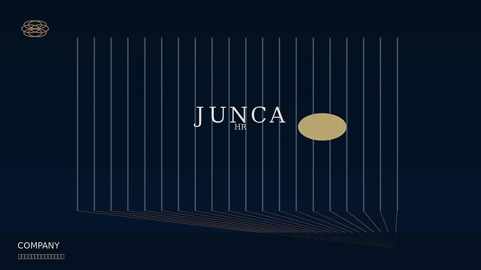 Abstract navy and gold network representing trusted relationships
